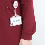 Modest medical scrubs long sleeve tops for female healthcare workers UK - Layla Scrubs