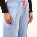 Modest medical scrubs wide leg trousers for female healthcare workers - Layla Scrubs